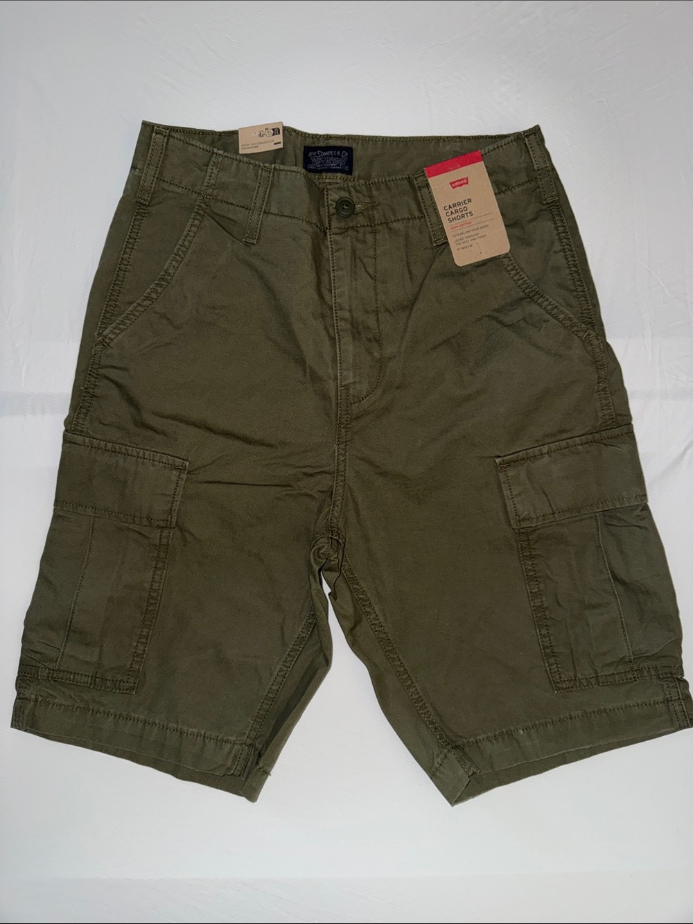 Levi's Men's Olive Cargo Utility Shorts